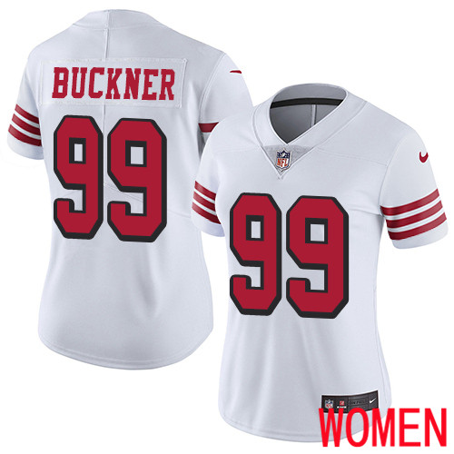 San Francisco 49ers Limited White Women DeForest Buckner NFL Jersey #99 Rush Vapor Untouchable->san francisco 49ers->NFL Jersey